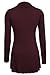 Ninedaily Tunic Tops for Leggings for Women, Long Sleeve Blouse Fall Winter Shirts Elegant Flowy Fit and Flare Solid Womens Work Shirts and Blouses Fashion Stylish Cute Ladies Tops Wine X-Large