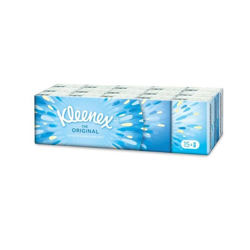 KLEENEX - Original Les 15 étuis De 9 Mouchoirs - Lot De 4 - Vendu Par Lot
