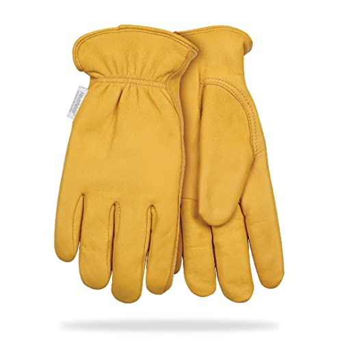 Kinco Women’s Lined Premium Grain Deerskin Driver – With Heatkeep Insulation Lining, Safety Cuff; Durable and Lightweight - For Indoors and Outdoors - Small #1