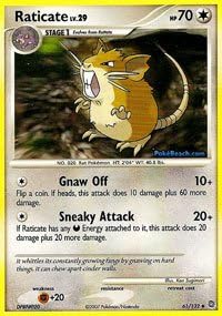 Pokemon - Raticate (61) - Secret Wonders