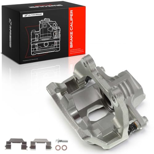 Image of A-Premium Rear Left Driver Disc Brake Caliper with Bracket | Compatible with GMC, Buick, Saturn, Chevy and Cadillac Models - Acadia, Acadia Limited, Enclave, Outlook, Traverse, XTS