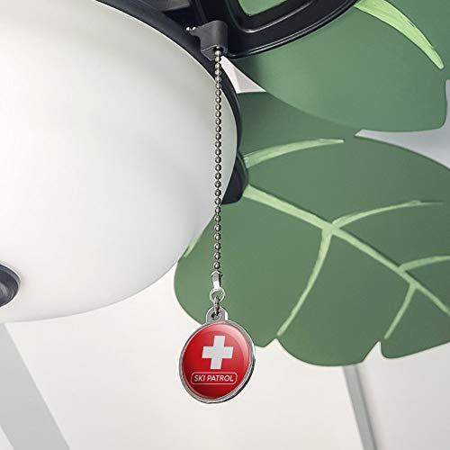GRAPHICS & MORE Ski Patrol with Cross Ceiling Fan and Light Pull Chain