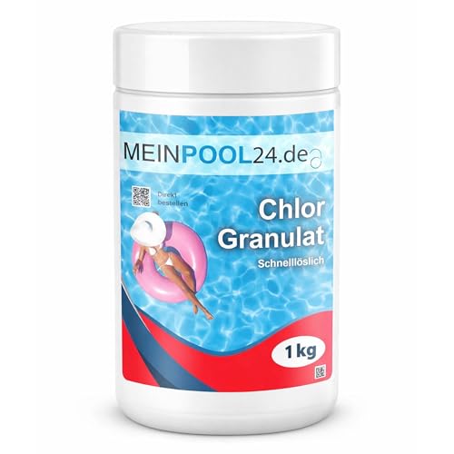 Meinpool24.de 1 kg Chlorgranulat für den Swimmingpool Marke Meinpool24.de