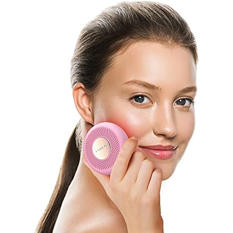 Foreo Ufo Mini Full Facial Led Mask Treatment, Red Light Therapy, Face Masks Beauty Treatment, Korean Skincare, Thermotherapy & Face Massager, Moisturiser, Increased Skin Care Absorption, Pearl Pink Cover