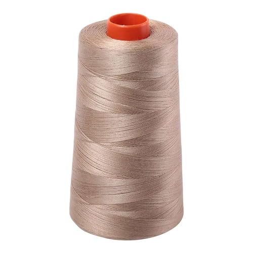 Image of Aurifil 2325 Mako 50 Wt 100% Cotton Thread, 6,452 Yard Cone Linen,Beige