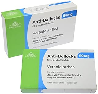 JOKE PILL MEDICATION TABLET BOX Xmas Gift Prank Birthday Card wrapper Unusual Prank April Fools Secret Santa 40th 50th 60th 21st Birthday Rude Mens Ladies For Him Her Boss (Anti-Bollocks)