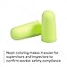 3M Ear Plugs, E-A-Rsoft Yellow Neons 315-1250, 200 Pair of Disposable Earplugs, Pairs Individually Wrapped, Regular Size, Uncorded, 33 NRR, Tapered Cylinder Shape, Slow Recovery Foam