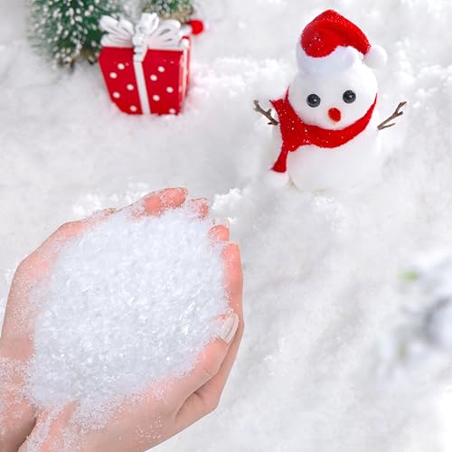 Nieve Artificial, yisight Nieve Falsa, Nieve Artificial Decoracion, Copos de Nieve Decoracion, Decoración de Escena de Nieve Falsa, decoración de árbol de Navidad (200g)