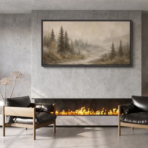 Image of MUDECOR Extra Large Framed Canvas Print Wall Art Pine Art for Living Room