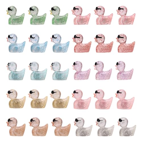 Imanes decorativos mini de pato multicolor pack 30
