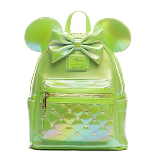 Loungefly Disney The Minnie Mouse Classic Series Womens Backpack: Emerald Iridescent
