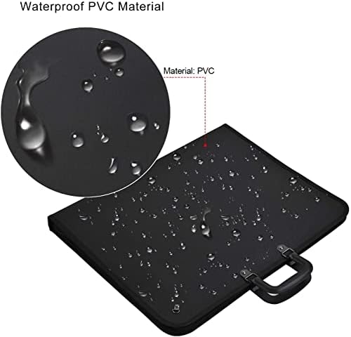 A3 Art Portfolio Case, Artist Travel Storage Carry Bag Case for A3 Light Box Pad with Shoulder Strap Waterproof Student Portfolio Drawing Painting Sketch Bag (49 x 37 x 4cm)