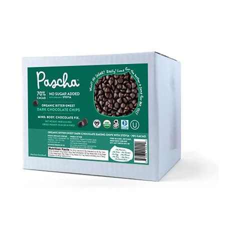 Pascha Bulk Organic Chocolate Chips (Bulk Keto Baking Chips (10 lbs) - No Added Sugar) Cover