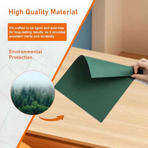 Guakicae 100 Sheets Dark Green Cardstock 8.5 x 11 Crafts Paper, 80lb Premium Christmas Green Card Stock for DIY Cards Making, Wedding Invitations, Thank You Cards, Certificates, Party by Guakicae - Image 5
