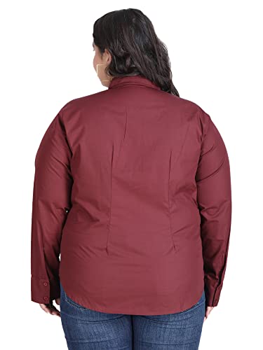 Image of Blue Ronin Full Sleeve Stylish Western Official Formal Shirts for Women Regular Fit Plus Size