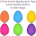 Menzcci 6 Pack Easter Eggs Squeeze Toys Stress Balls Squishy Toys for Kids Boys Girls Easter Egg Hunt Easter Basket Stuffers Egg Fillers Party Favors Gifts