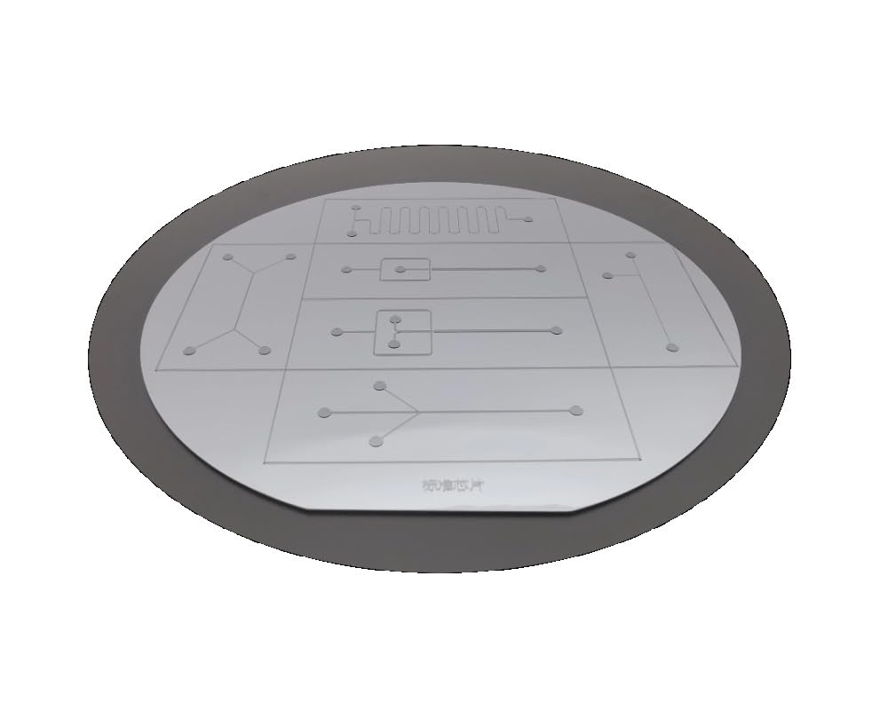 1Pc microfluidic PDMS Glass chip Su8 photoglue Overlay Mold, Chrome Plate mask, deep Silicon Etching (Su8 Mold 4 inches)