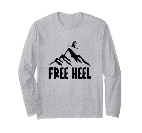 Telemark Skiing Telemarken Shirt Skier Mountains Long Sleeve T-Shirt