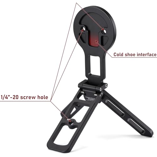 for MagSafe Pocket Tripod Stand – Universal Phone Tripod for iPhone 16/15/14/13/12 Series | Adjustable Angle, 20 N52 Strong Magnets, Full Metal Build, Foldable & Mag Case Compatible