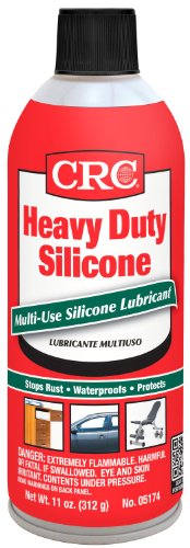 CRC Heavy Duty Silicone Lubricant 05174 – [Pack of 12] 11 Wt Oz., Multi-Purpose Silicone Lubricant for High Temperature Applications