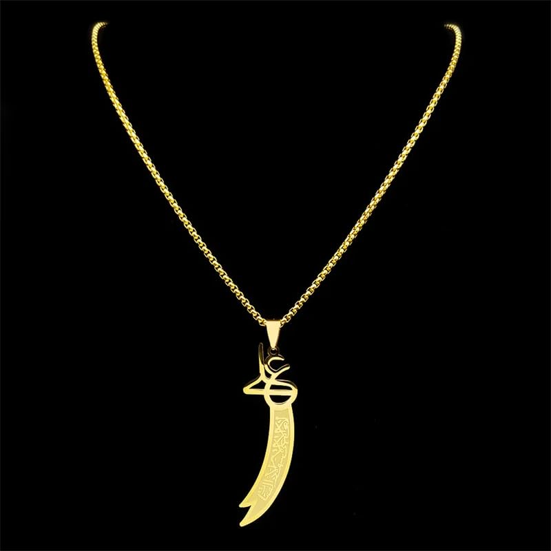 Pendentif islamique amulette-poignard en argent parfaire votre look Halloween