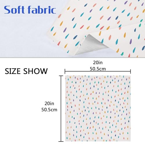 Set de 6 Servilletas de Tela 20x20in Color Raindrops miniatura 6