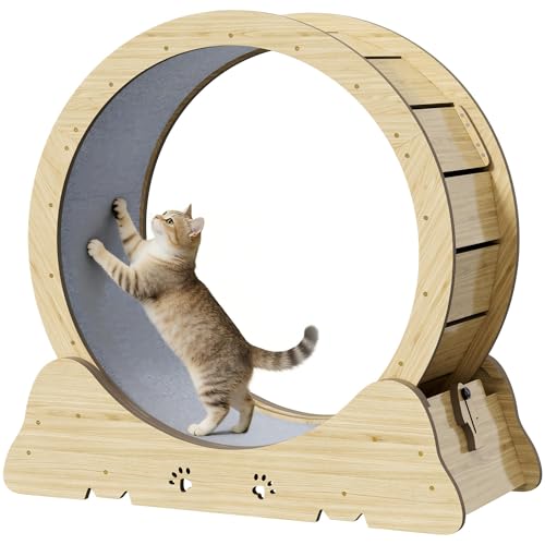 Cat Exercise Wheel Wooden Cat Treadmill 29 inch