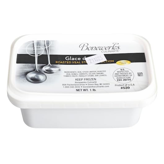 Bonewerks Culinarte Demi Glace de Veau Classic (Thickened Veal Stock Rerduction) 1 Lb Tub