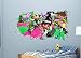 WARMBERL Adesivi Murali Adesivi Murali Adesivi Murali Splatoon Adesivi Smash Samshed Decorazione Vinile Murale 3D Camera Dei Bambini