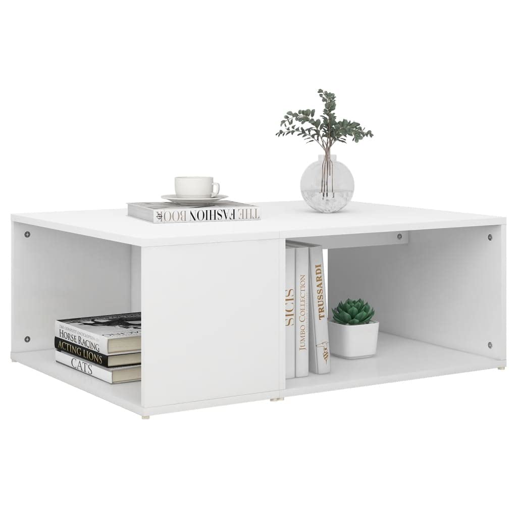 Couchtisch Weiß 90x67x33 cm Spanplatte
