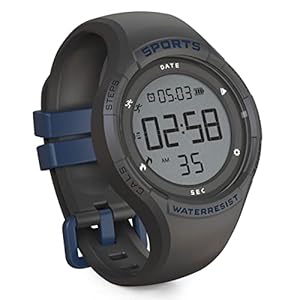 Non-Bluetooth Digital Fitness Tracker Watch, Walking Pedometer Watch, Waterproof 3D Step Counter, Alarm Clock, Stopwatch…