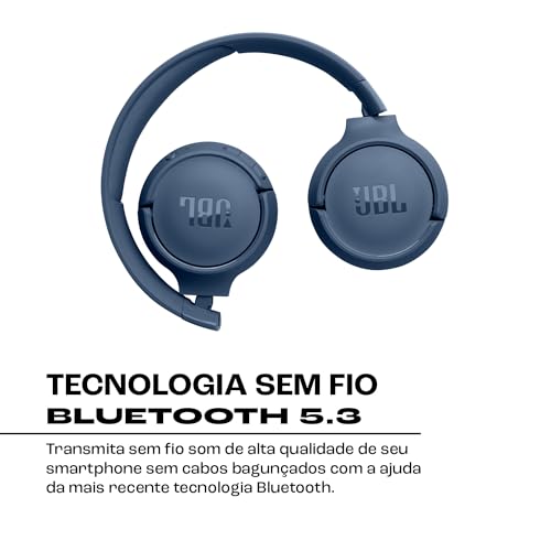 JBL, Fone de Ouvido Sem Fio, Tune 520BT, Bluetooth - Azul