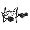 Jiawu Microphone Shock Mount for MK4, Zinc Alloy Anti Vibration Mic Holder with Universal Interface for Radio Studio (Gold) #5