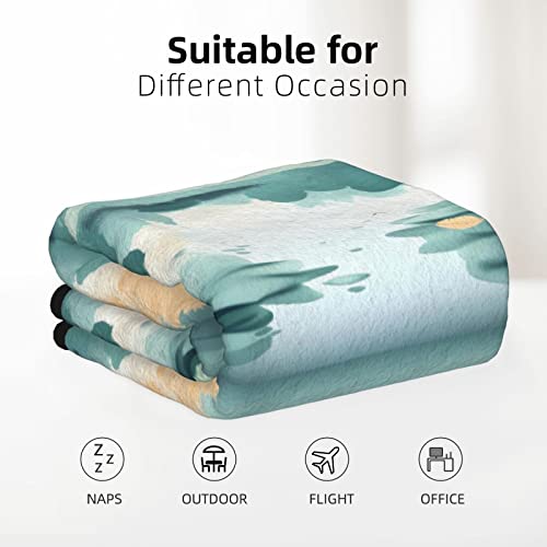 Couverture double face en flanelle couverture chaude et confortable lit