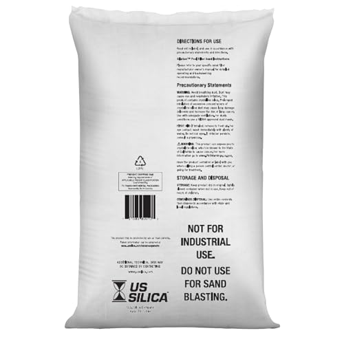 U.S. Silica Silurian 20-Grade Angular Filter Sand for Above-Ground & Inground Swimming Pools, 50 lb Bag – Washed & Screened for Cleaner Water, Enhances Filtration, Flow & Clarity