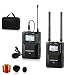50-Channel UHF Professional Wireless Lavalier Lapel Microphone for DSLR Camera, XLR Camcorder & Smartphone-DSLR Wireless Microphone for Photography Video Recording Program Hosting(1TX+1RX)-ZHUOSHENG