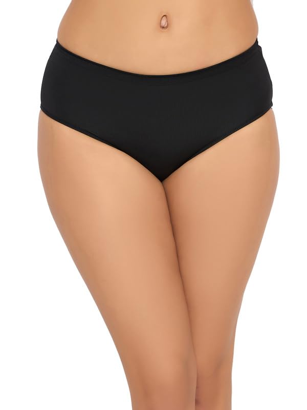 Slip hipster en polyamide femme noir 38 culotte extensible respirante Clovia