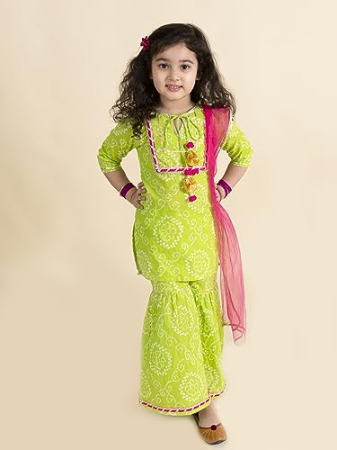 Image of PS Peaches Girls Kurta & Sharara Set