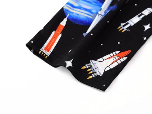 Image of Tebbis Boys Comfy Trendy Print Long Sleeve & Pants Pajama Set Sizes 6-18 | Lightweight Breathable Fabric, 2-Piece PJs, Trendy Printed Jammies for Little & Big Boys, Ideal for Lounging and Sleeping