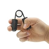 Hand Gripper MINI by xFitness | The Best Hand Grip Exerciser Focus on Your Fingers | Matte Black Finishing | 3 Different Strength Levels with Redefined Ergonomic Knurling (22 lbs)