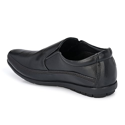 Image of egoss Stretch Genuine Leather Slip-On Shoes for Men | Formal, Office Comfortable, Stylish & Durable Footwear - GS | Pp, 345 PP