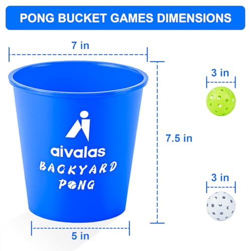 Aivalas Yard Pong Outdoor Games Glow Set in Dark for Adults and Family - image 3