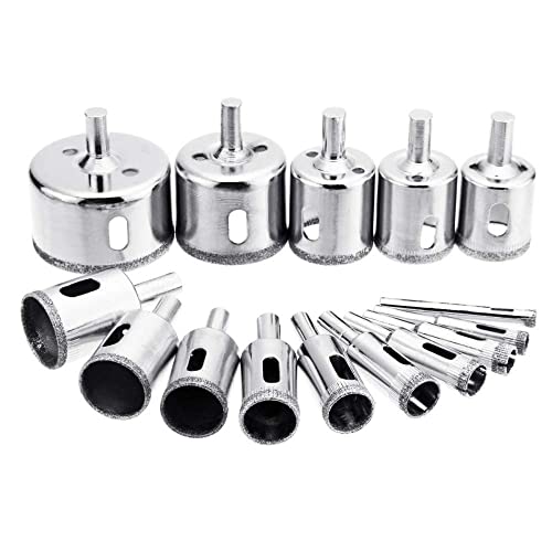 Set de 15 brocas de sierra con diamante 6-50 mm miniatura 2