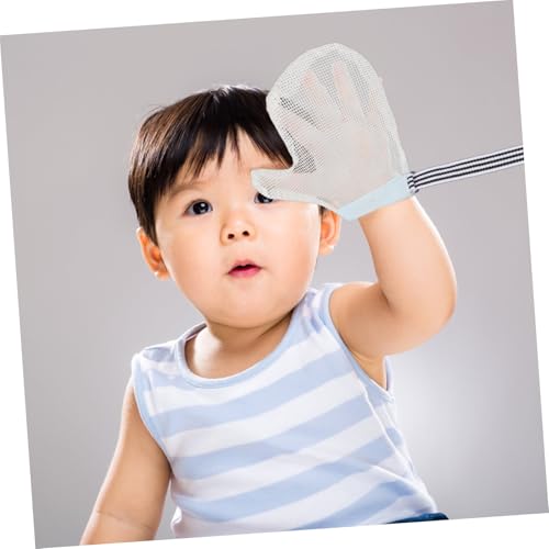 Yardwe Teething Mittens for Newborn Mittens Newborn Teething Gloves Hands Soothing Glove2