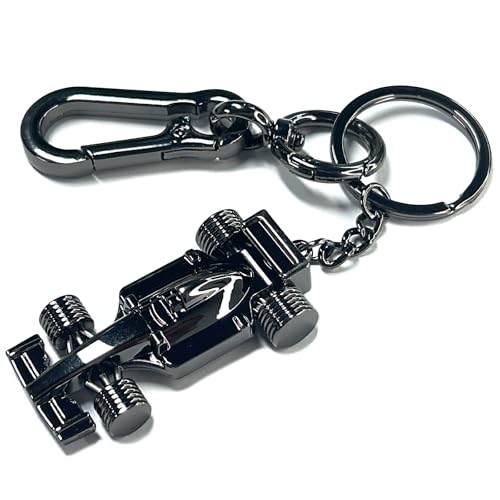 Image of Race Car Keychain, Stainless Steel Metal Formula 3D Racing Car Model, Perfect Decorative Accessory for Keys