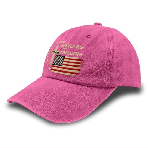 US 250 Years Freedoms 1776-2026 250th Birthday Embroidered Hat Garde Caps for Daughter
