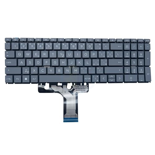 HP 15-FC FC000 15Z-FC 15-FC0101AU FC0050AU ノートパソコンキーボード N32714-001(US grey backit)