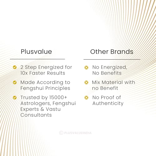 Plus Value Wood Feng-Shui Pakua Bagua Convex Mirror for Home, Office, Shop, Business Main Door Entrance Protection Evil Eye, Positive Energy Vastu Remedy (4.5-Inches, Wall Hanging Decor), Multi Colour