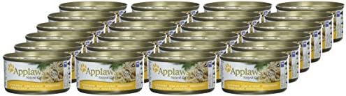Applaws 100% Natural Wet Cat Food, Chicken Breast in Broth 70 g Tin, 24 x 70 g Tins