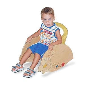 Dida Kinderschaukelstuhl mit Blumenmotiven